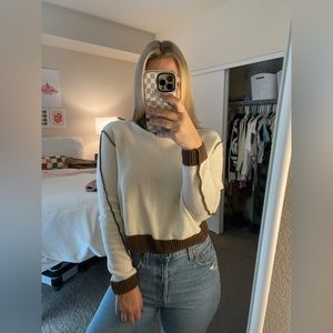 Subdued Two tone sweater